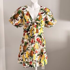 EPHEMERA for Neiman Marcus Darling Ephemera Tropicana Fruit Bowl Dress Sz 2 NWT